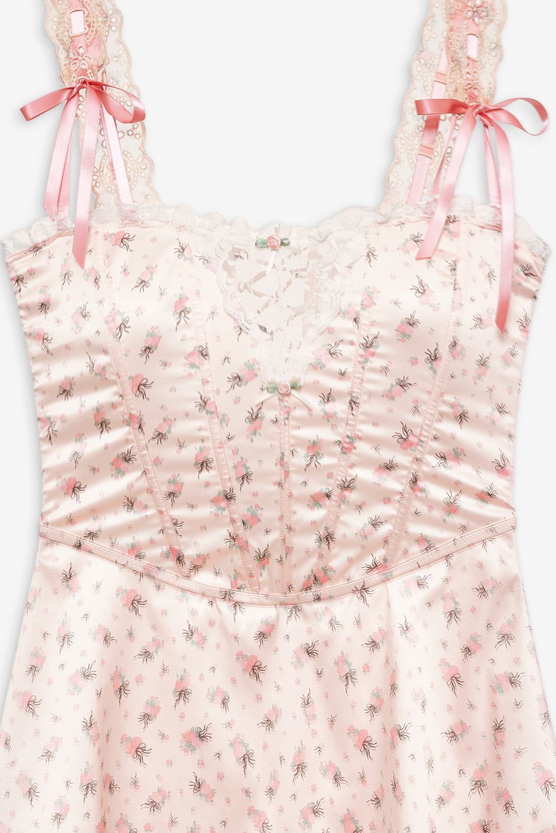 Peaches & Cream Slip Dress — Peach - Image 5