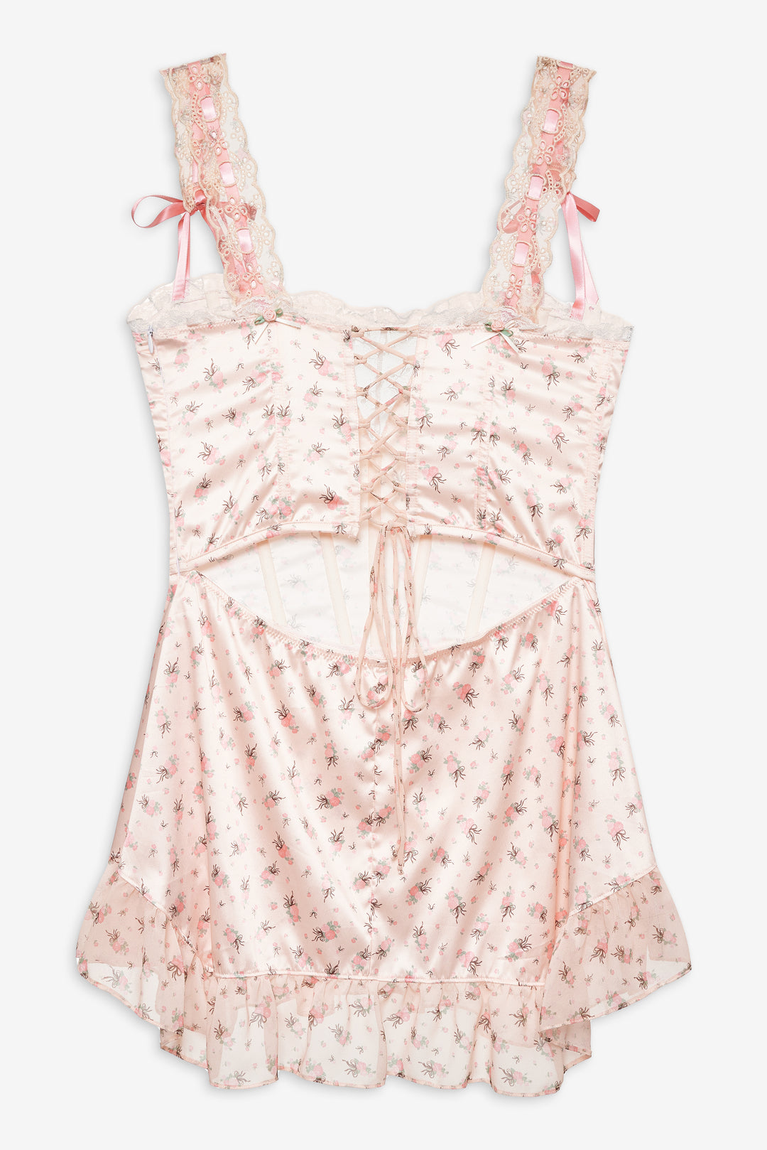 Peaches & Cream Slip Dress — Peach - Image 6