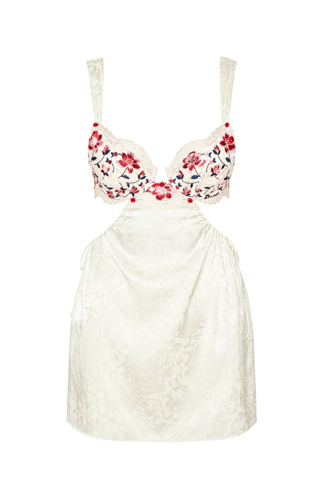 Festival Rose Slip Dress — Ivory - Image 5