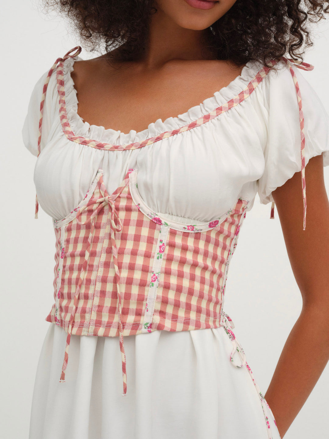 Georgia Corset Slip Dress — Red - Image 4