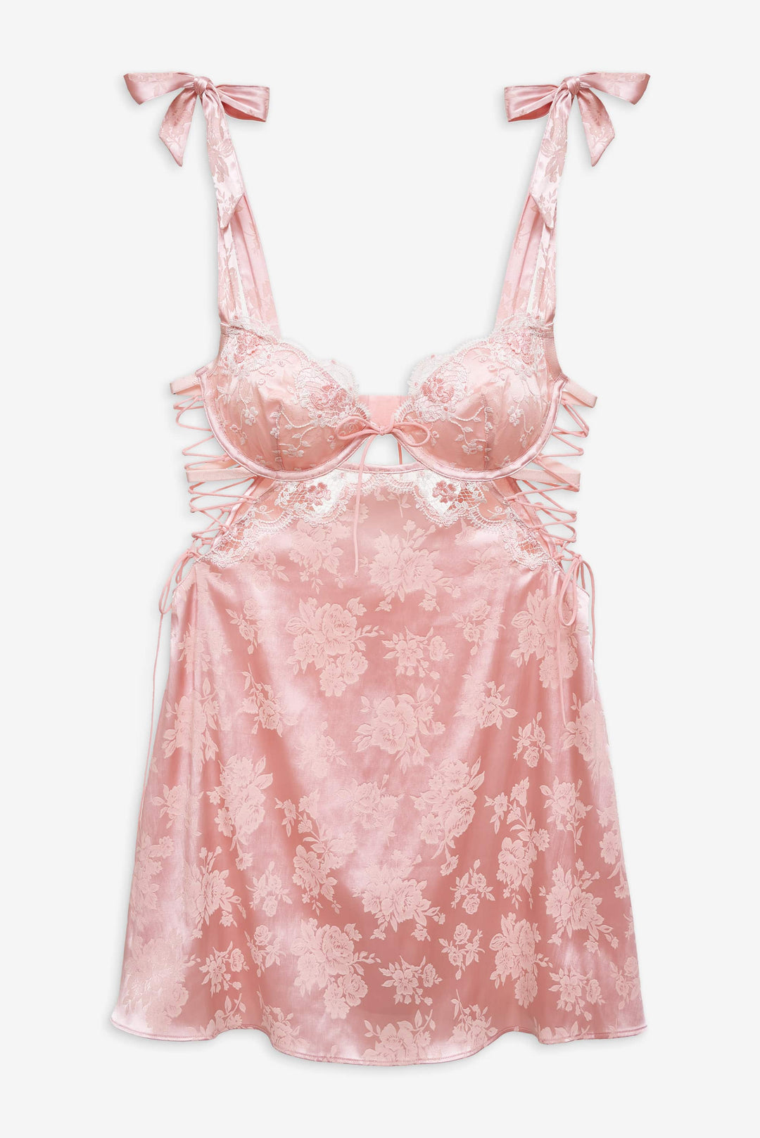 Le Fleur Slip Dress — Peach - Image 4