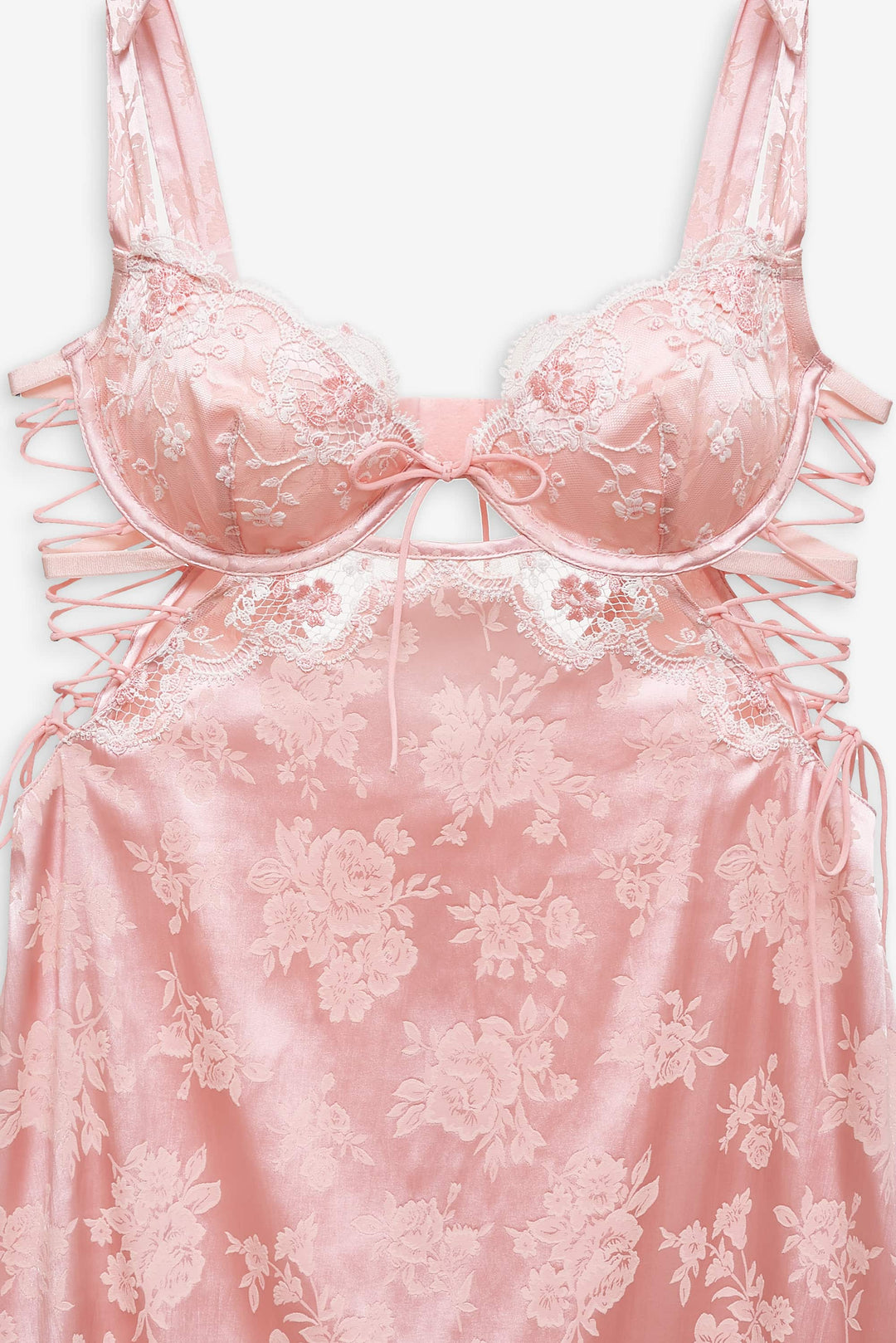 Le Fleur Slip Dress — Peach - Image 5