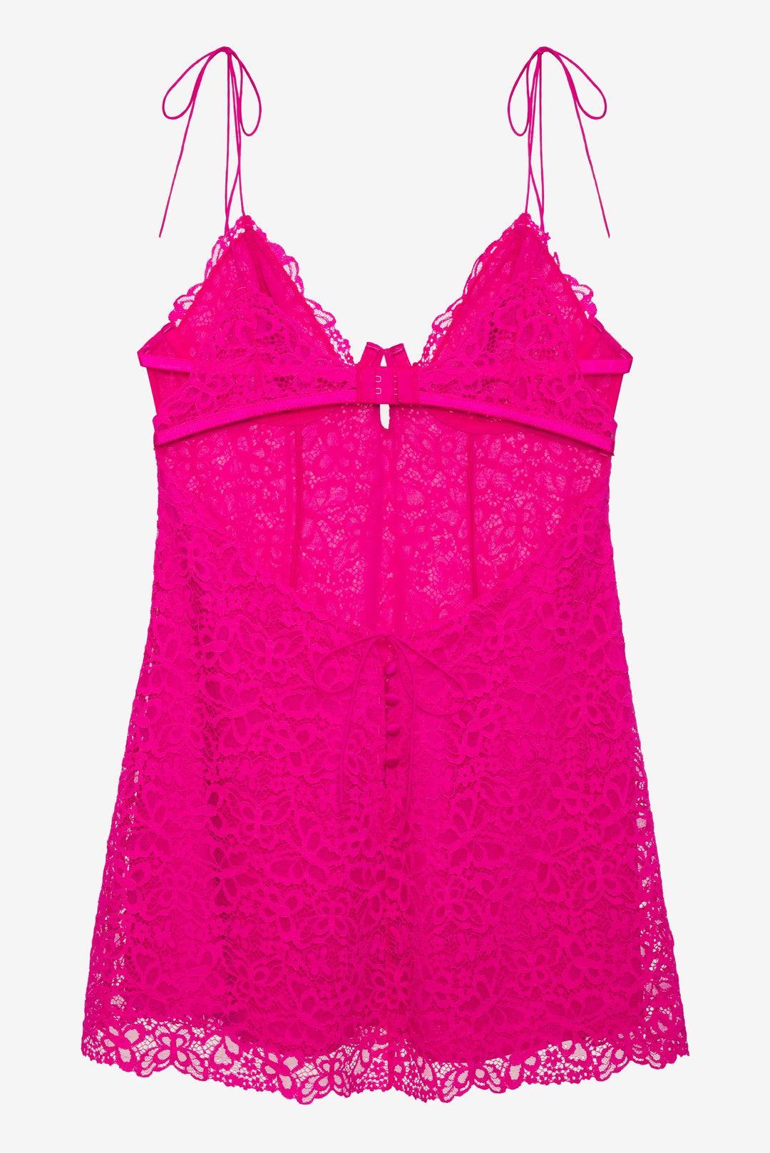 Creamsicle Lace Slip Dress — Pink - Image 6