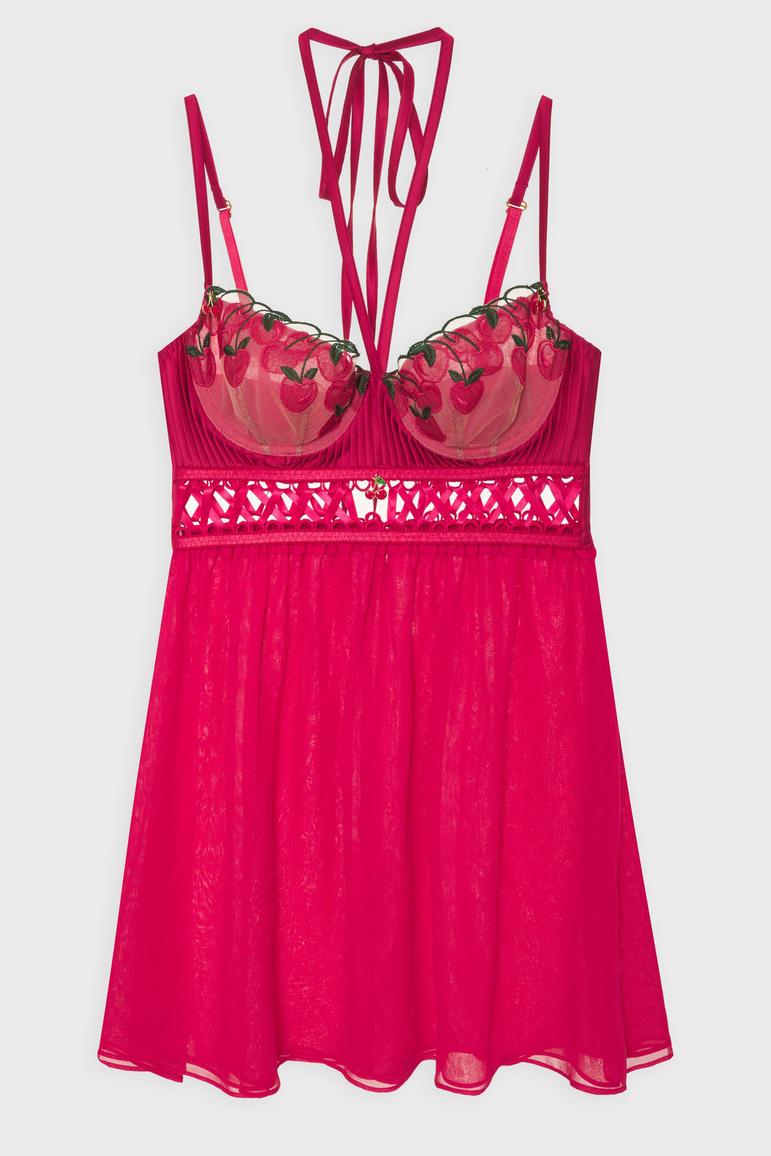 Cherie Slip Dress — Red - Image 9