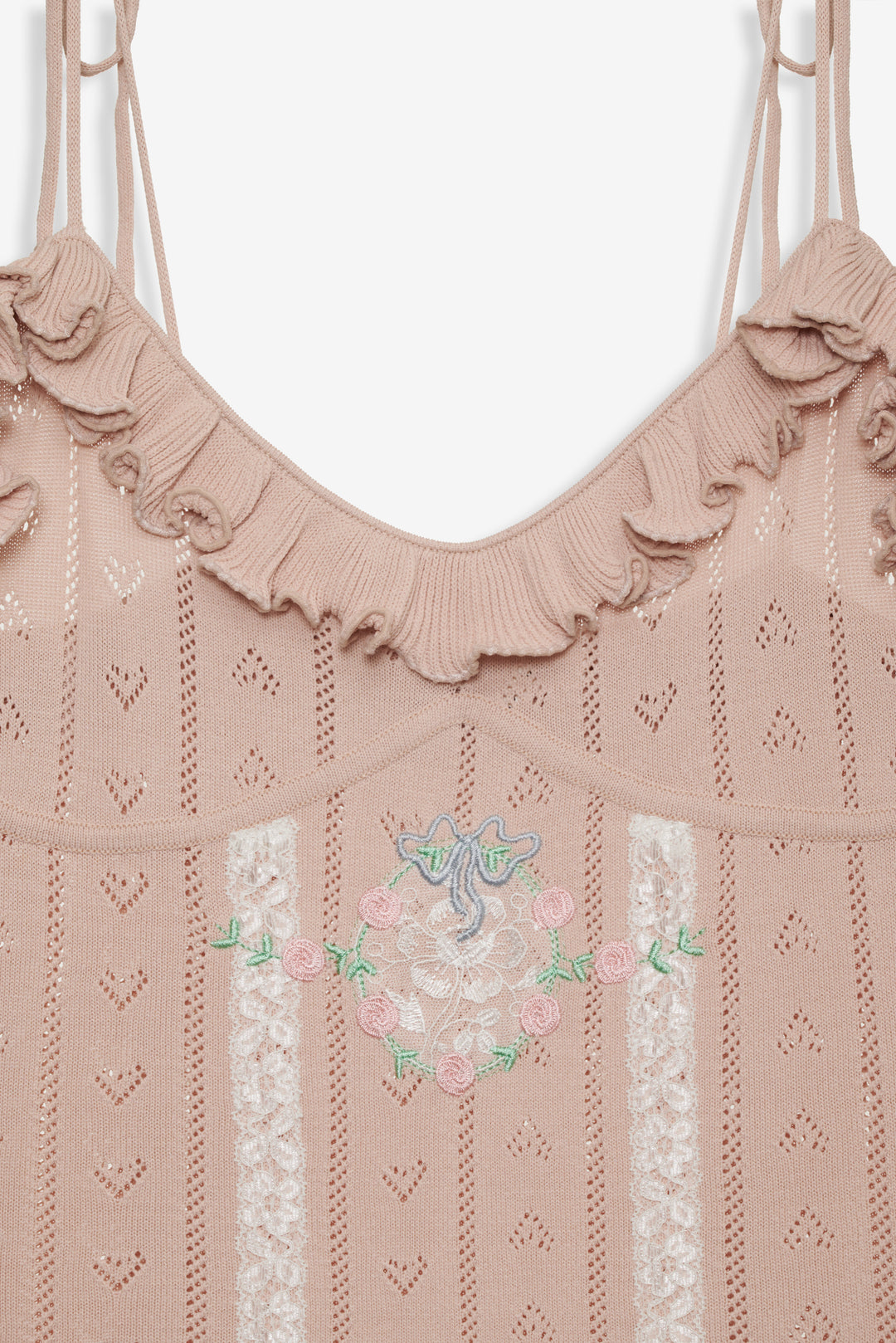 Eloise Asymmetric Knit Dress — Peach - Image 11