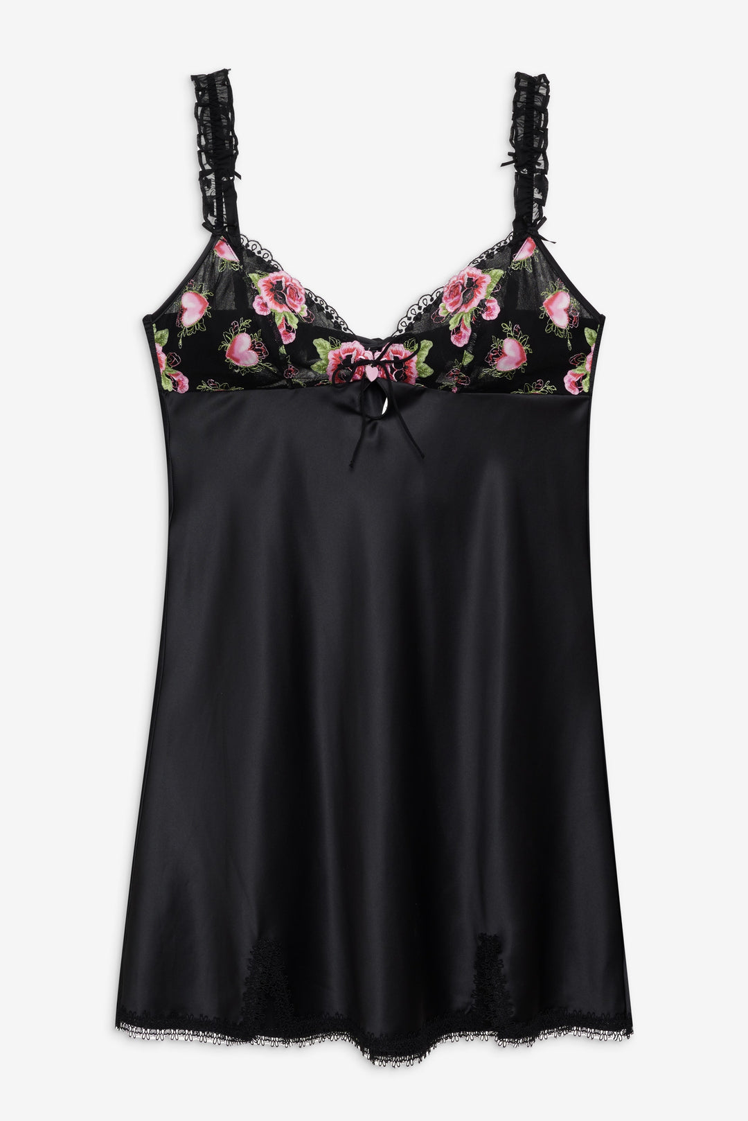 Love Garden Slip Dress — Black - Image 5
