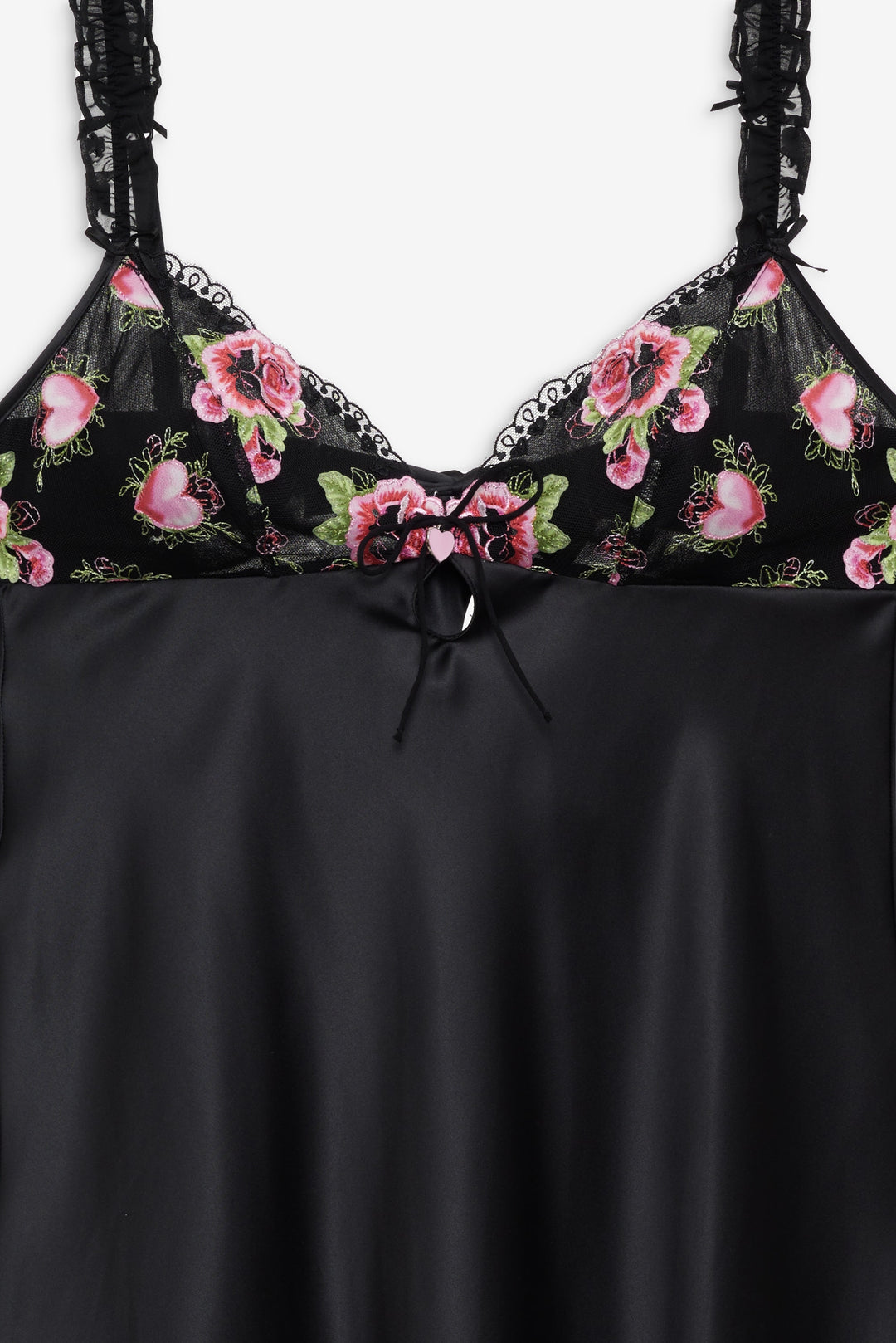 Love Garden Slip Dress — Black - Image 6