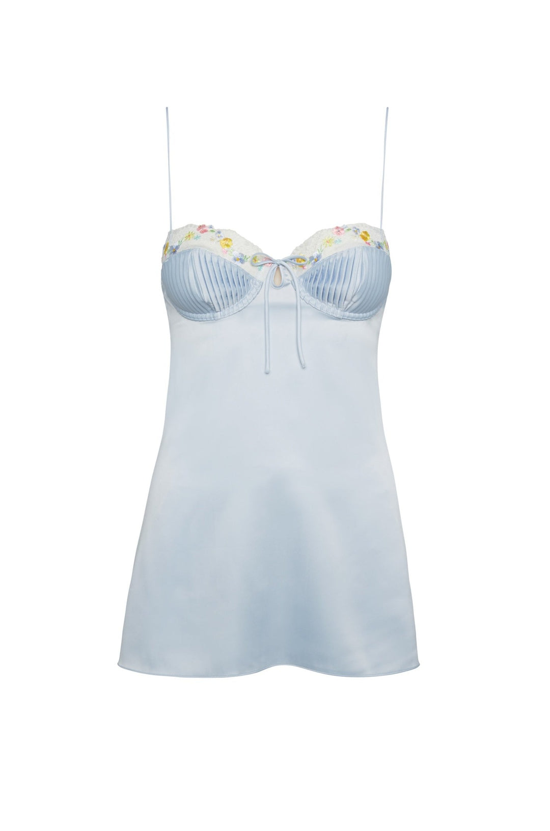 Paloma Slip Dress — Baby Blue - Image 4