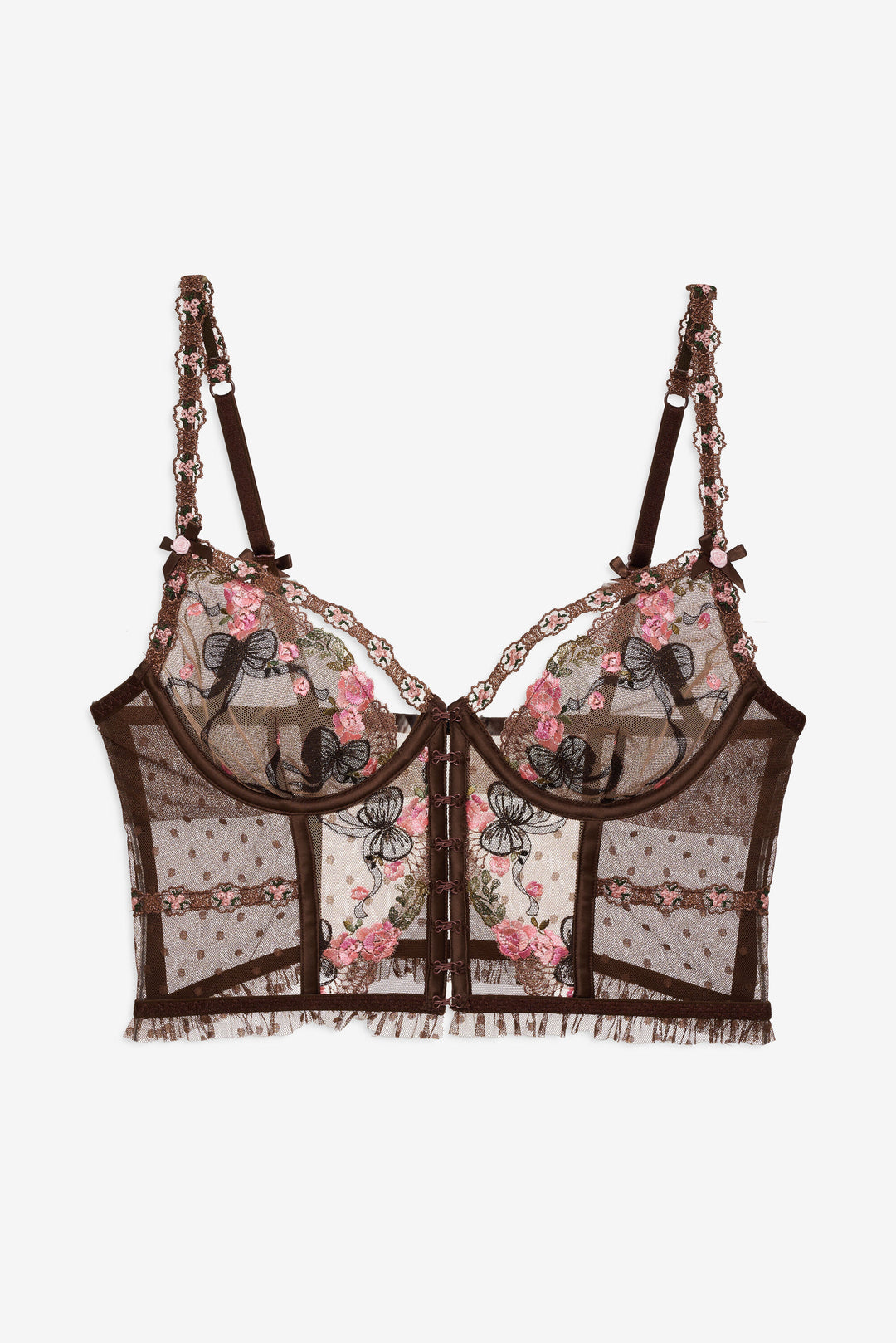 Runaway Bows Bustier — Brown - Image 5