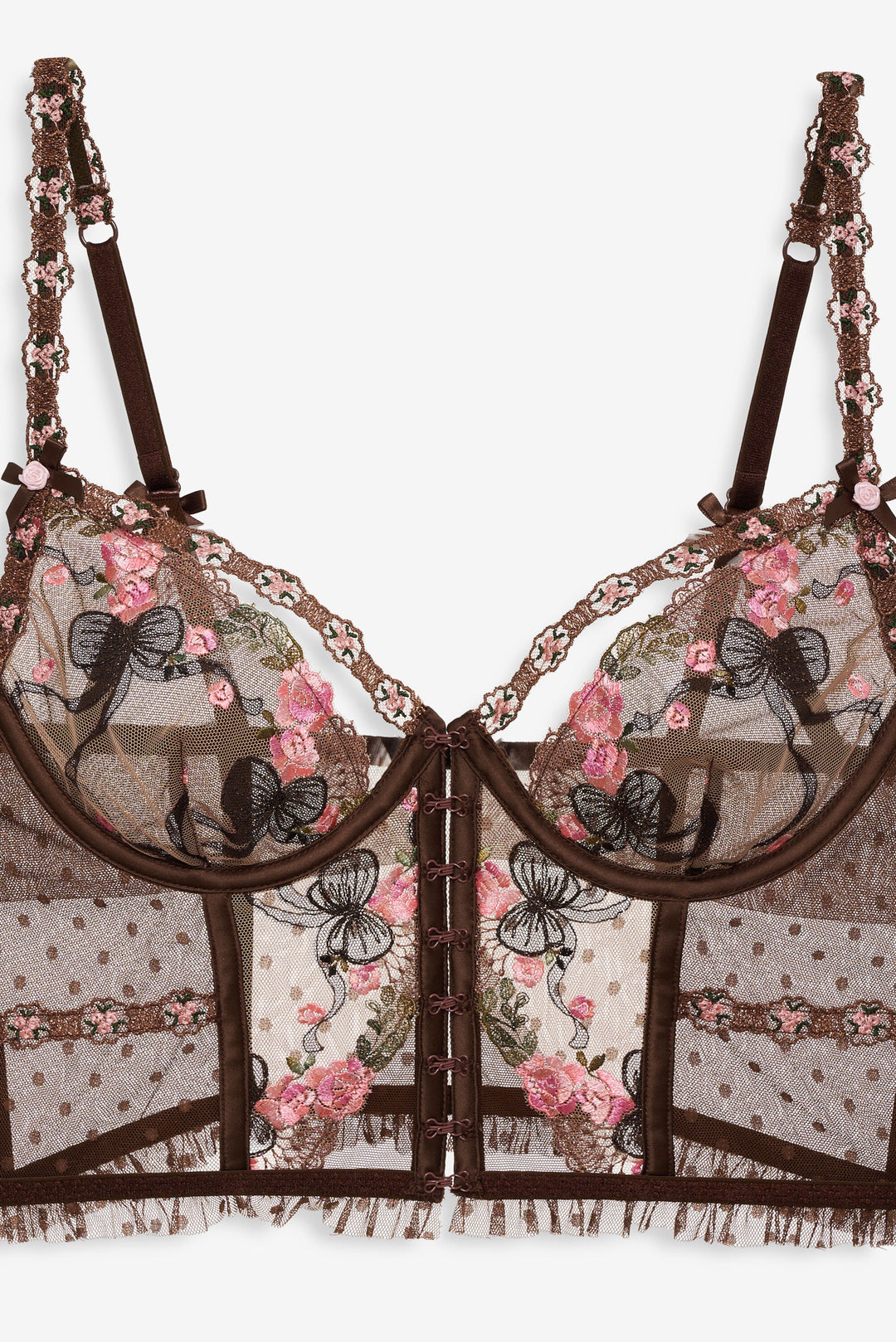 Runaway Bows Bustier — Brown - Image 6