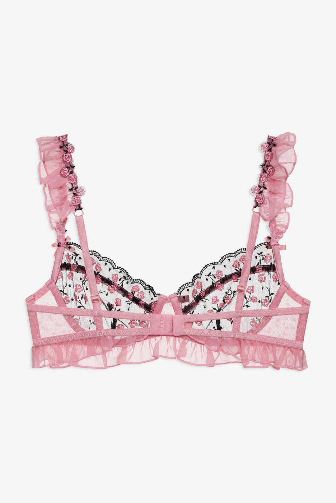 Rose Cluster Underwire Bra — Pink - Image 6