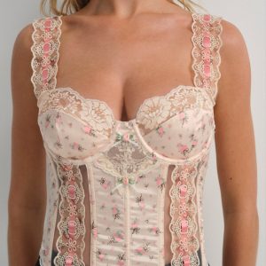 Peaches & Cream Bustier — Peach