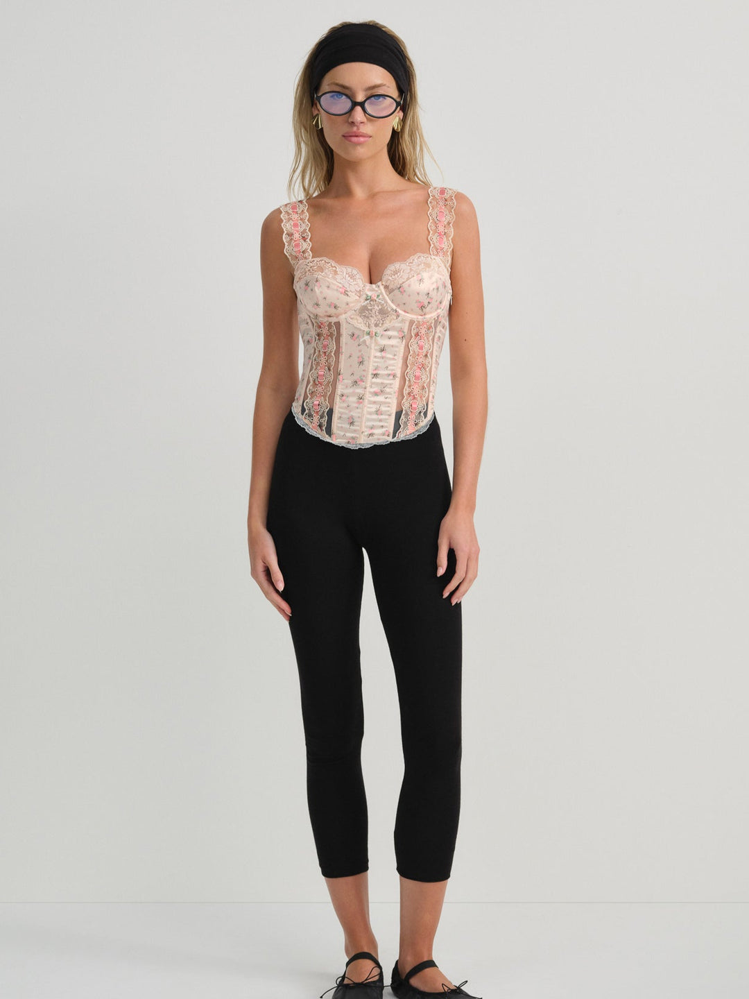 Peaches & Cream Bustier — Peach - Image 3