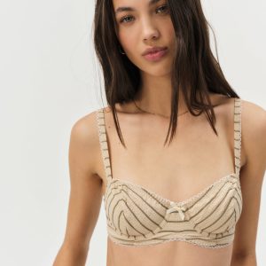 Mindy Underwire Bra — Brown