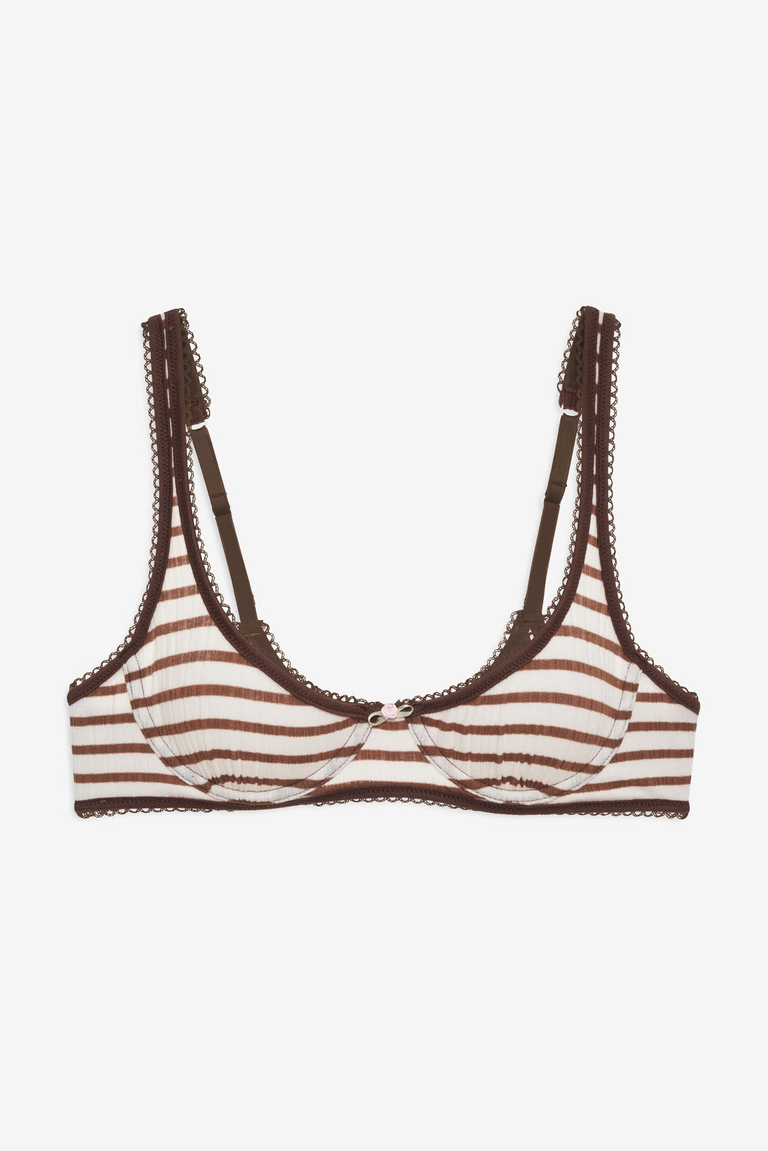 Bella Underwire Bra — Brown - Image 6