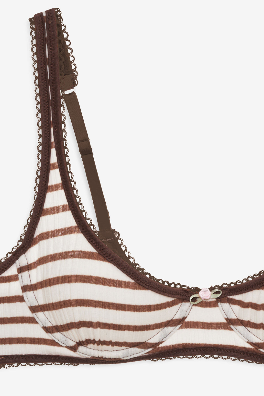 Bella Underwire Bra — Brown - Image 7