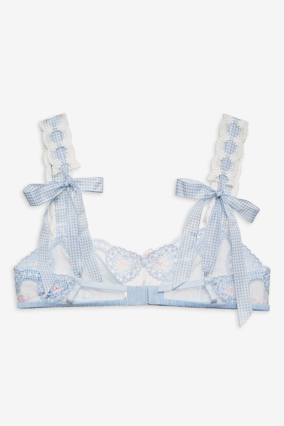 Dainty Doily Bralette — Blue - Image 7