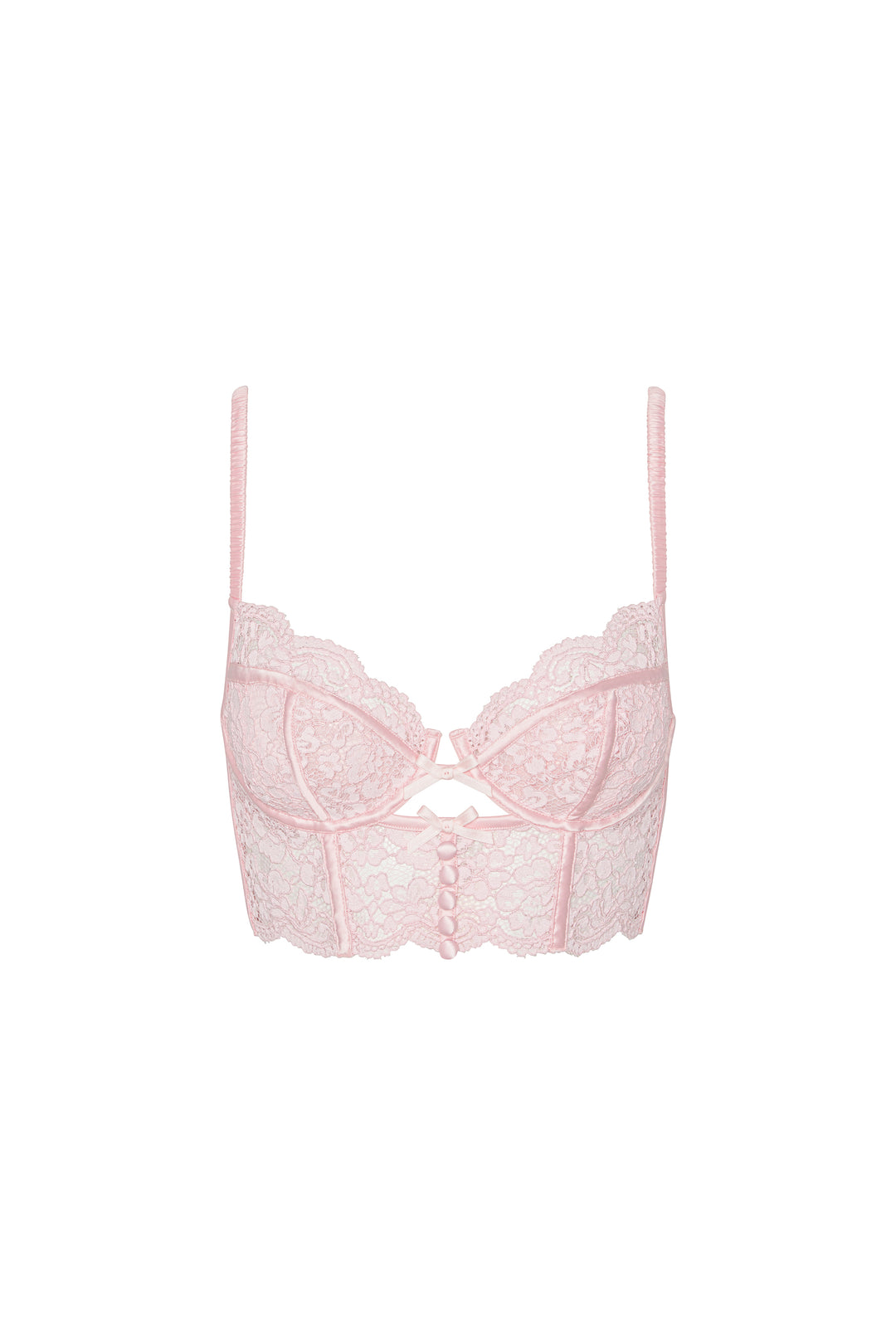 Creamsicle Lace Underwire Bra — Pink - Image 4