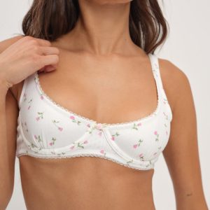 Elliana Underwire Bra — White