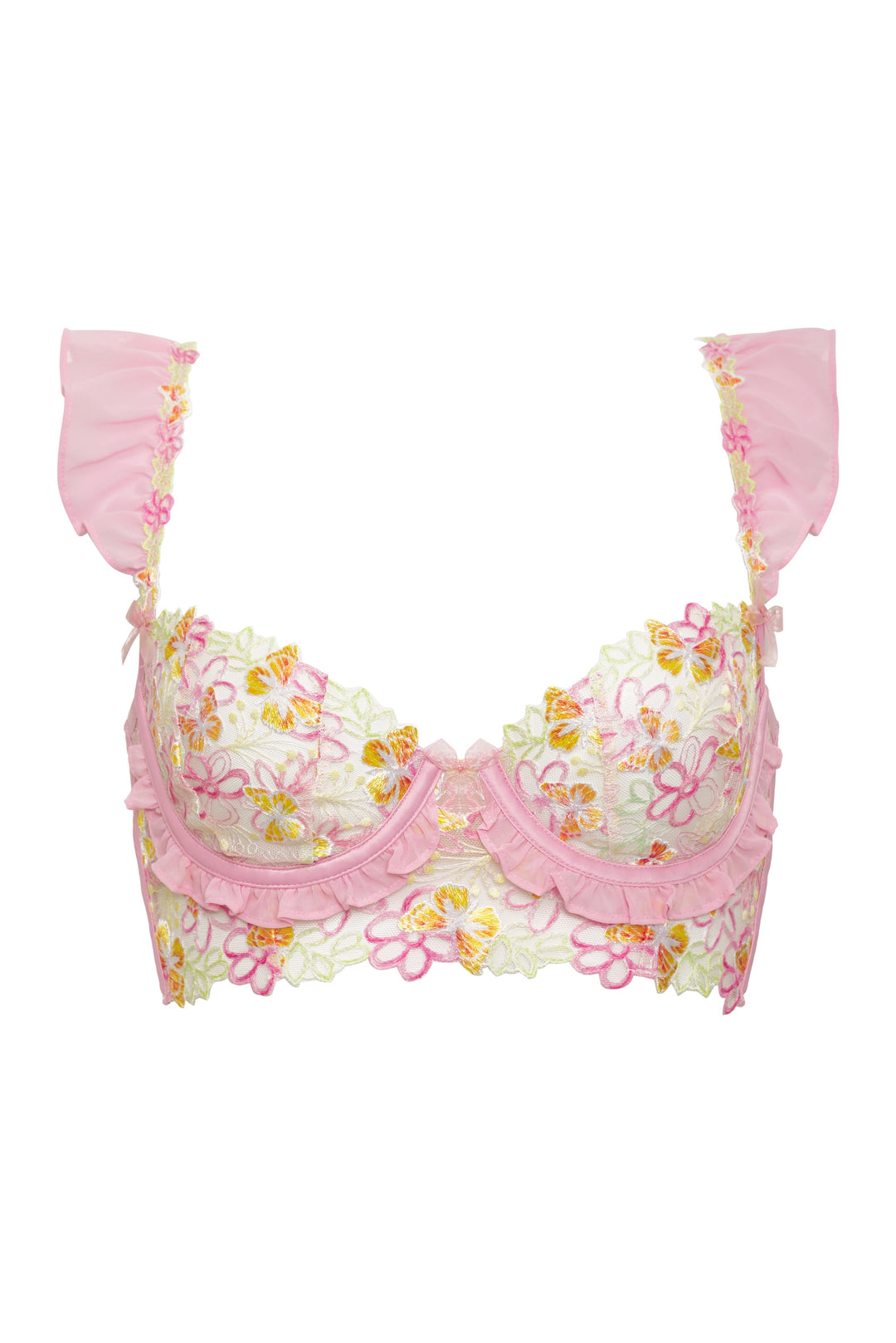 Sunset Butterfly Underwire Bra — Pink - Image 4