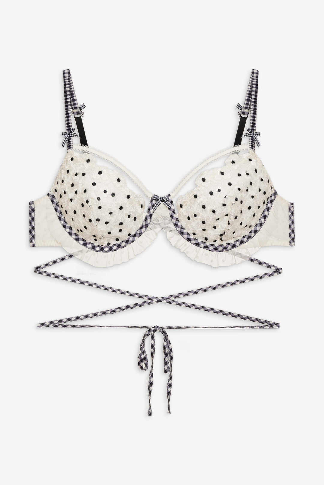 Odette Underwire Bra — White - Image 7