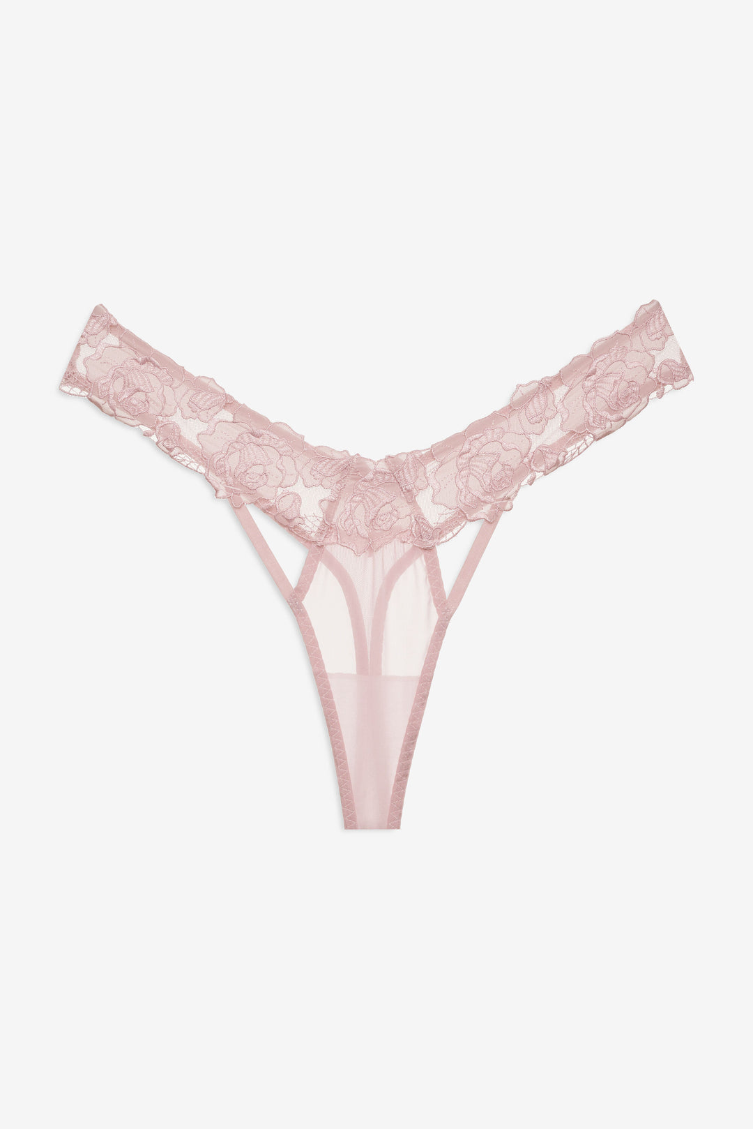Blissful Blooms Thong Panty — Pink - Image 4