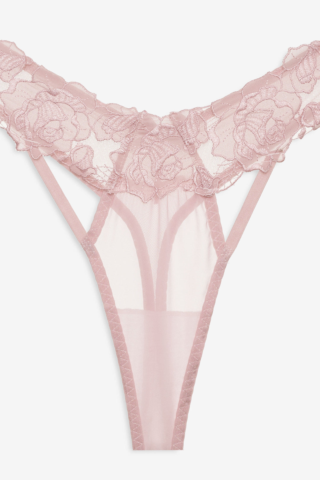 Blissful Blooms Thong Panty — Pink - Image 5