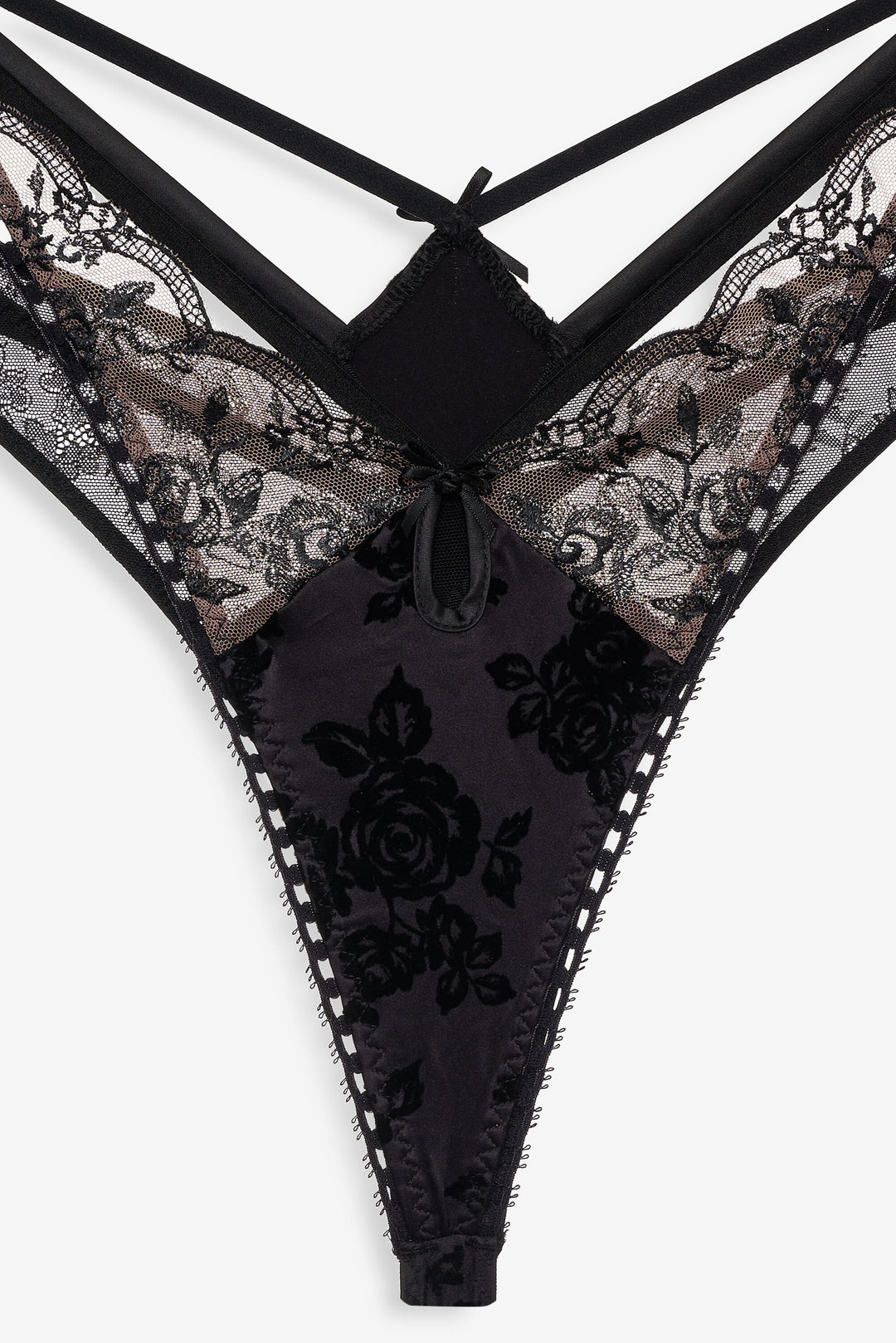 Sonia Double Layer Thong Panty — Black - Image 5