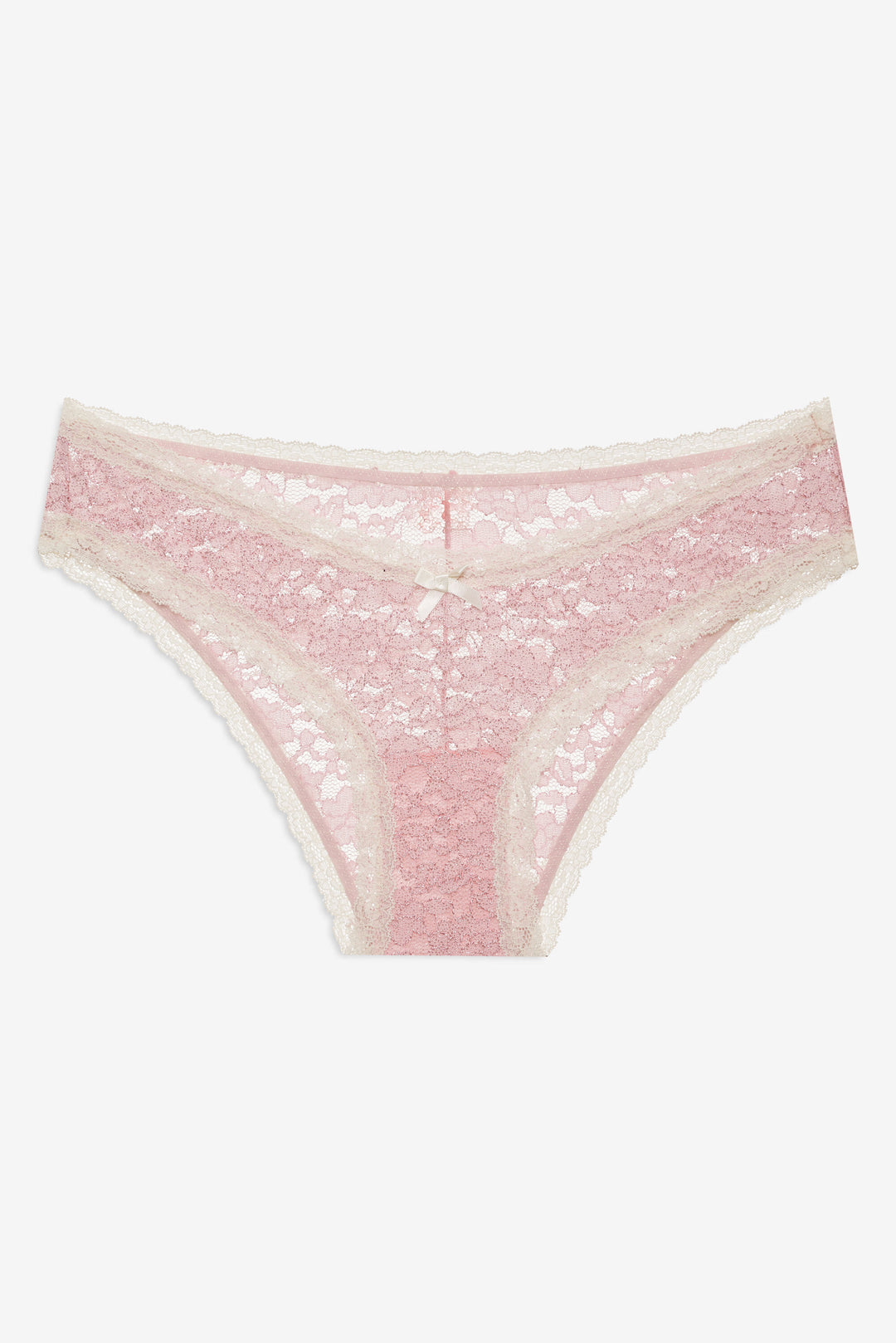 Pamela Stretch Lace Cheeky Panty — Pink - Image 6