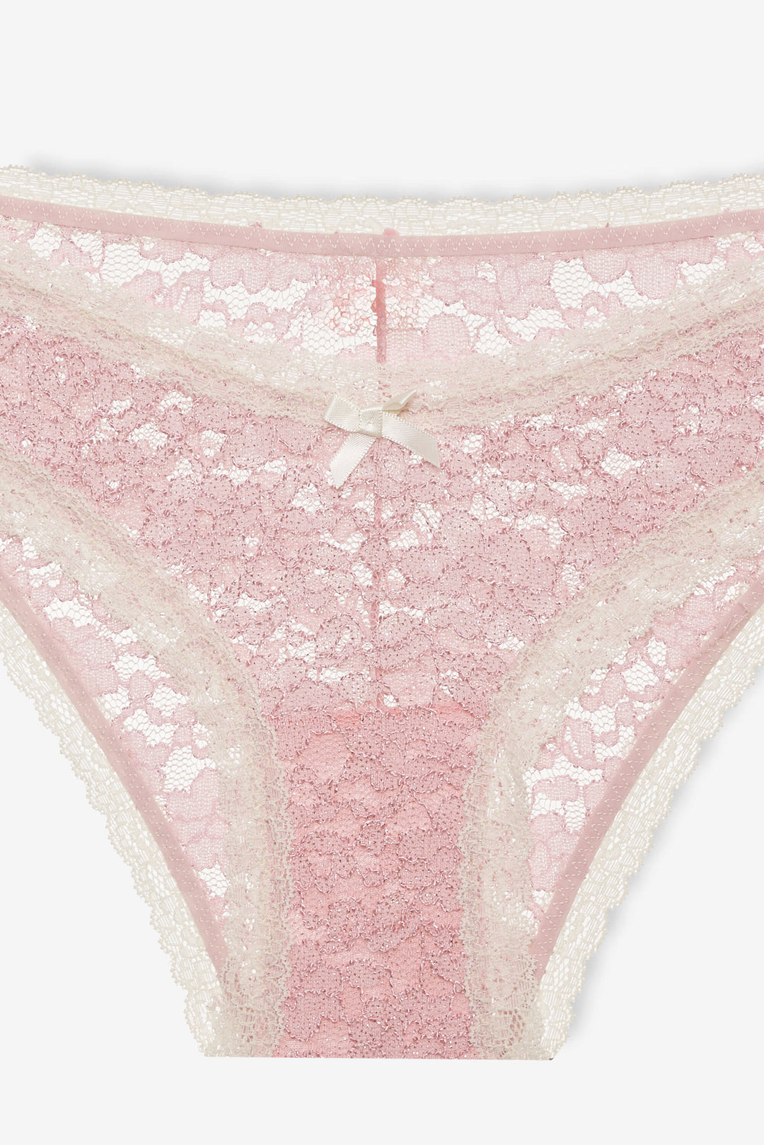 Pamela Stretch Lace Cheeky Panty — Pink - Image 7