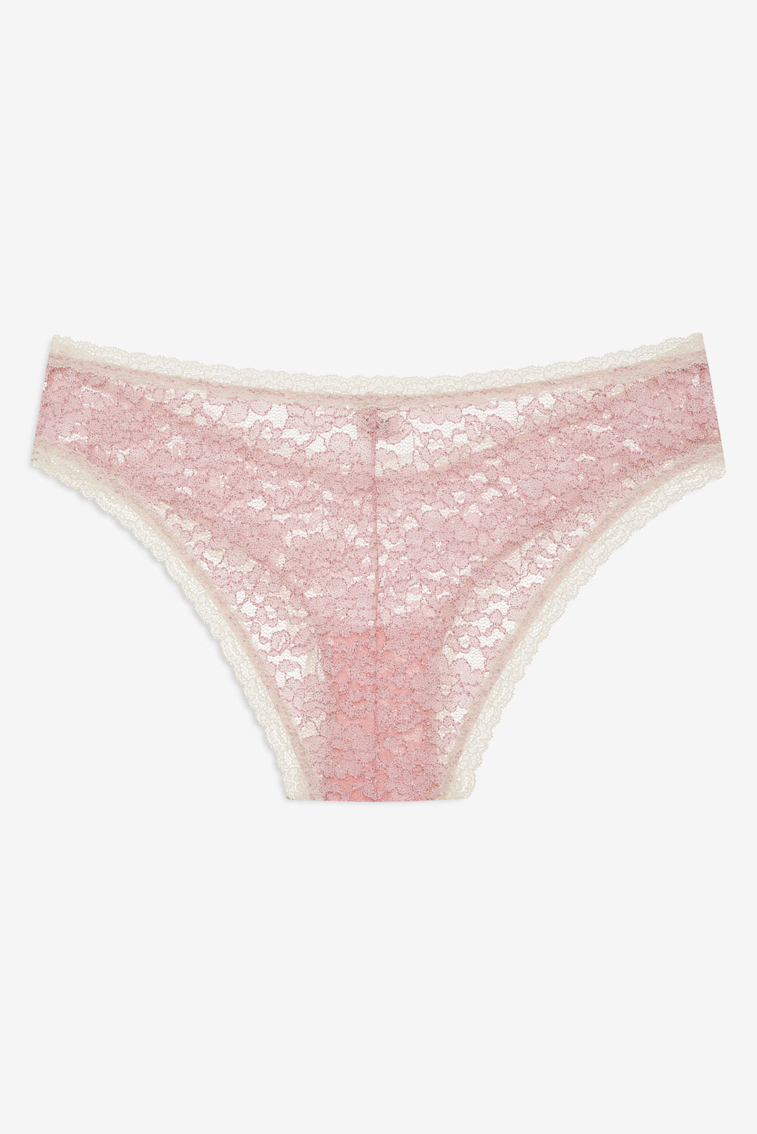 Pamela Stretch Lace Cheeky Panty — Pink - Image 8