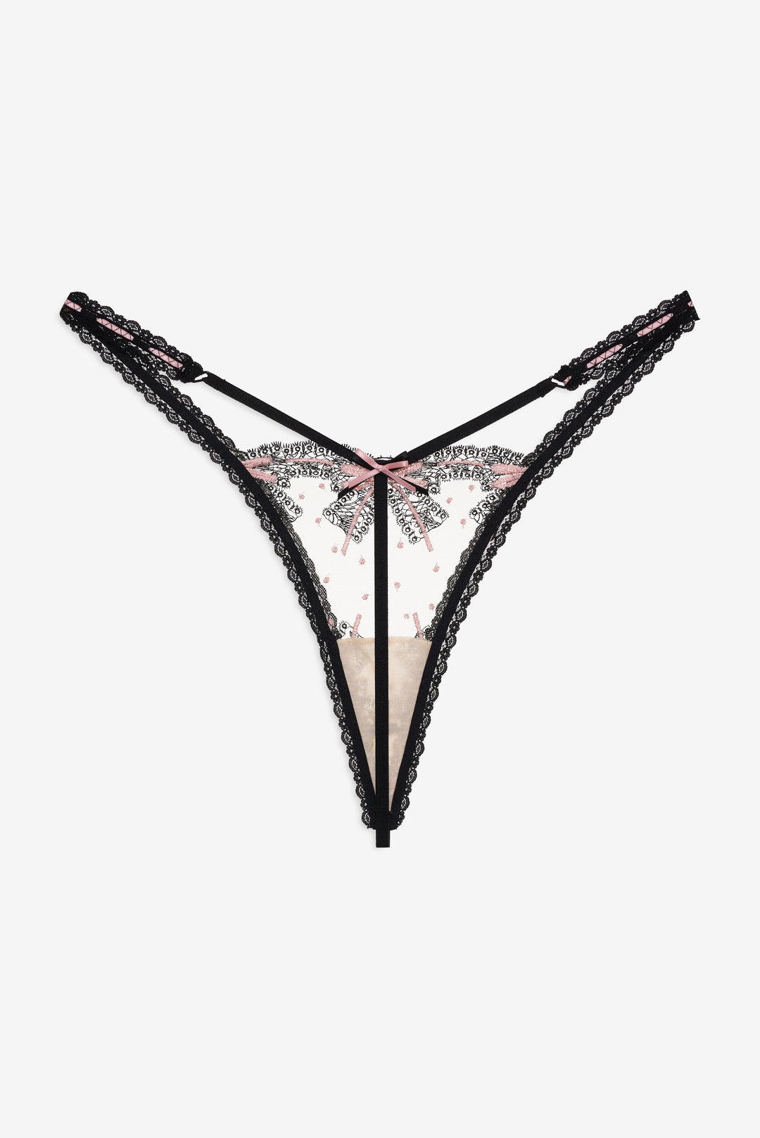Love Letters Thong Panty — Black - Image 6