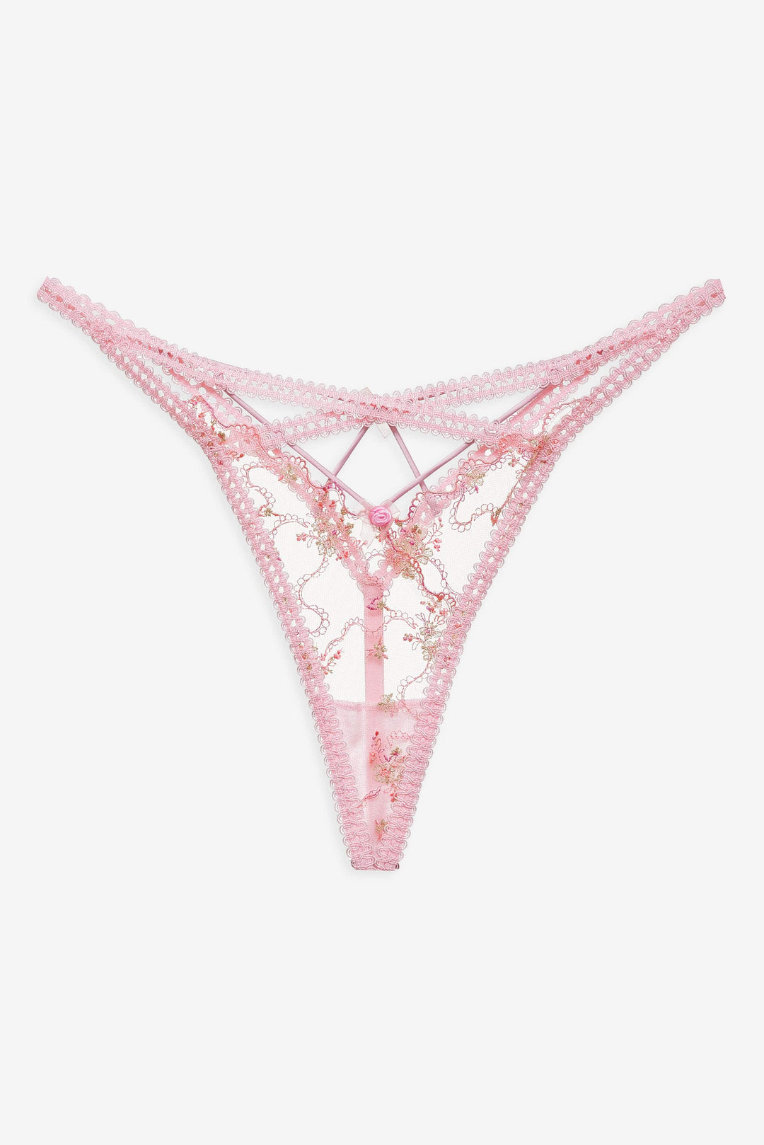 Dainty Daphne Thong Panty — Pink - Image 4