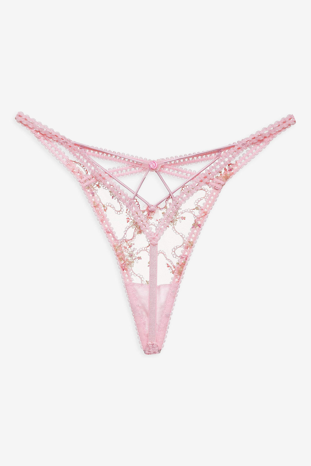Dainty Daphne Thong Panty — Pink - Image 6