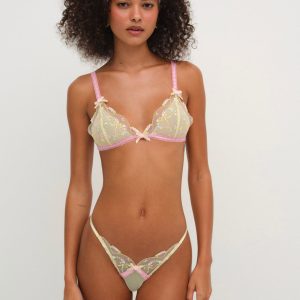 Sunny Bouquet Thong Panty — Multi Yellow