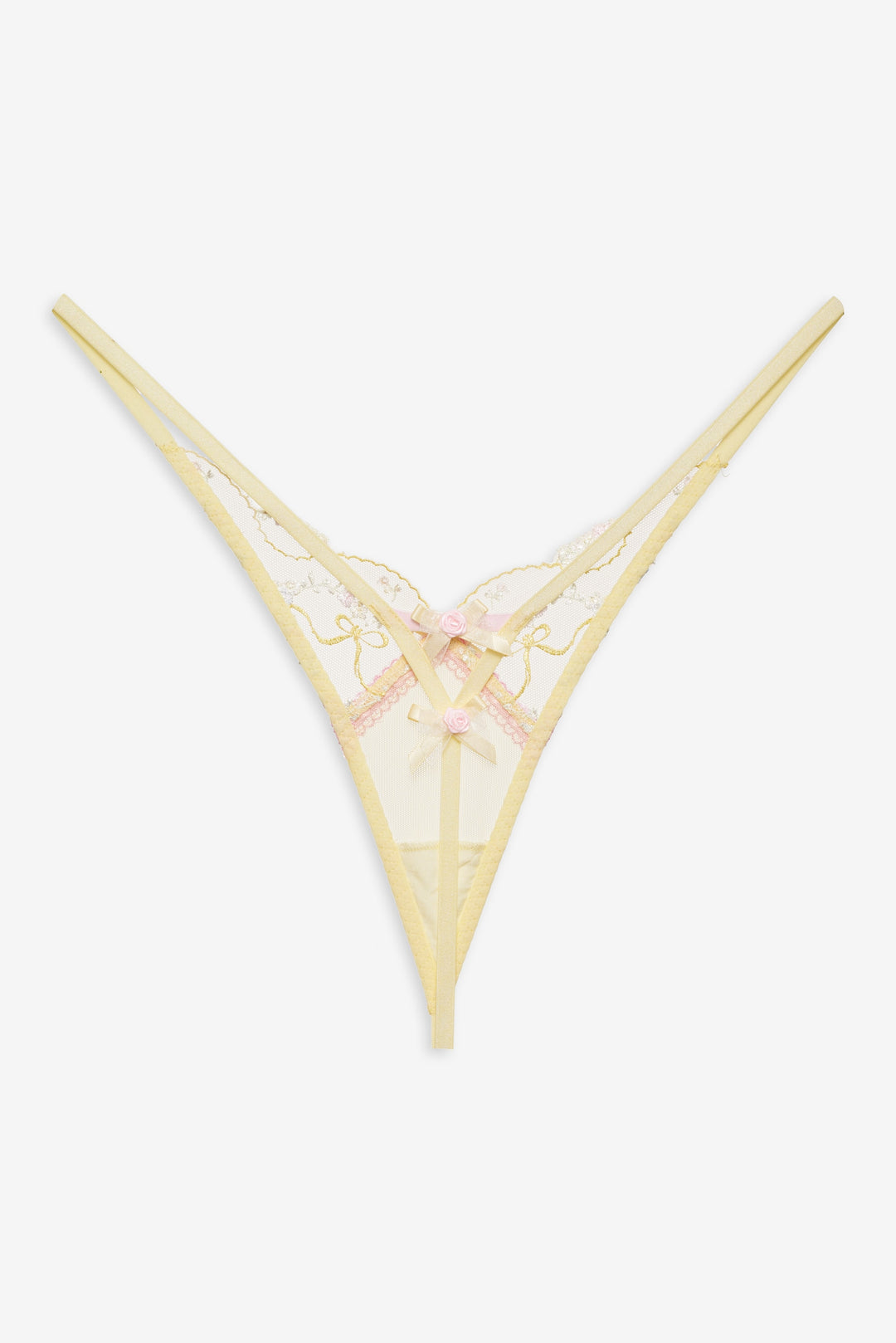 Sunny Bouquet Thong Panty — Multi Yellow - Image 6