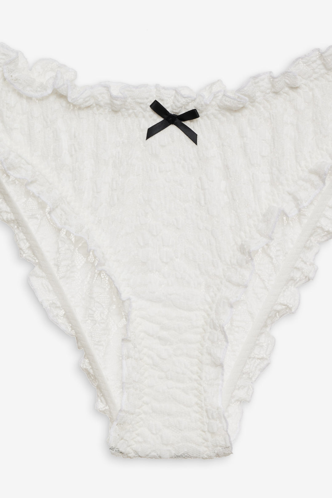 Sally Stretch Lace Cheeky Panty — White - Image 5