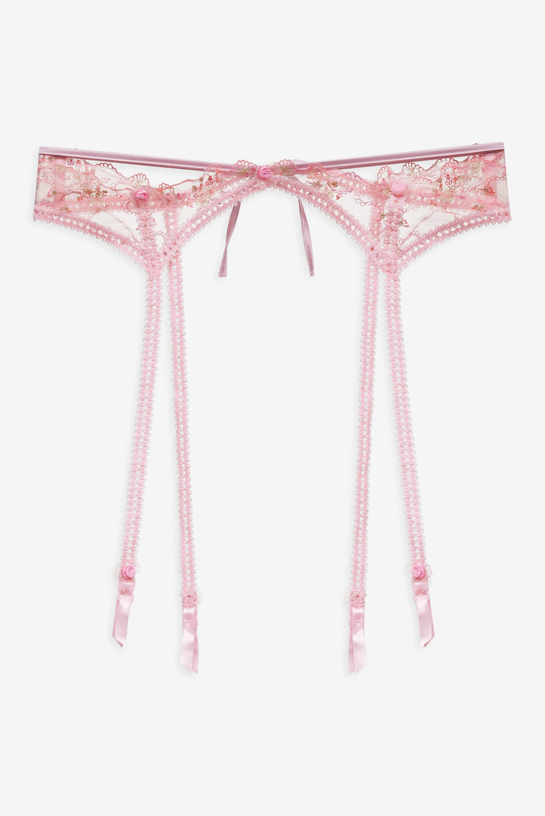 Dainty Daphne Garter Belt — Pink - Image 4
