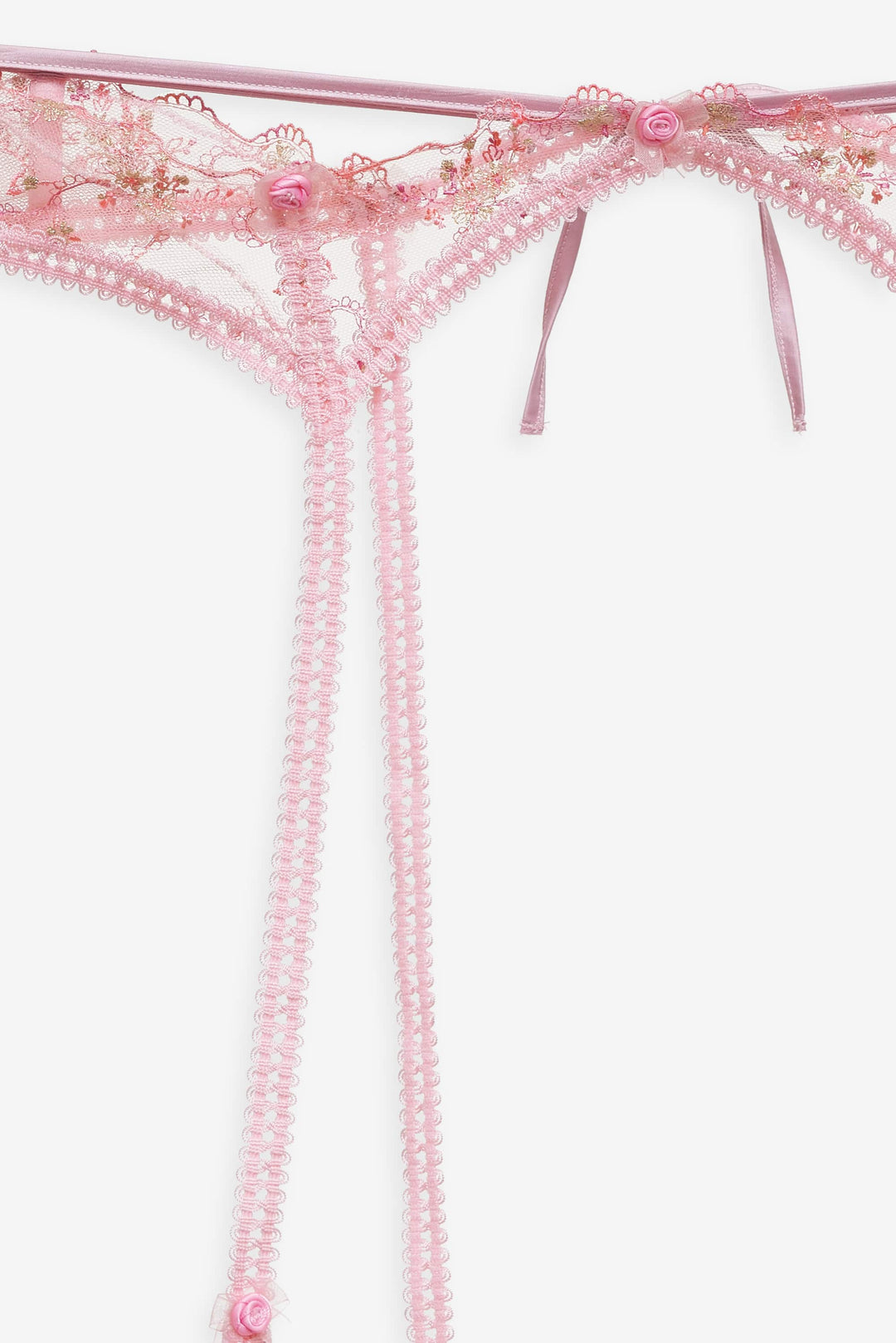 Dainty Daphne Garter Belt — Pink - Image 5