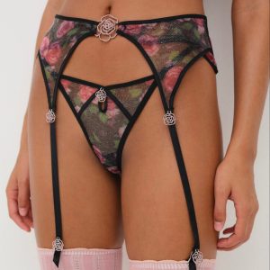 Ciara Garter Belt — Black