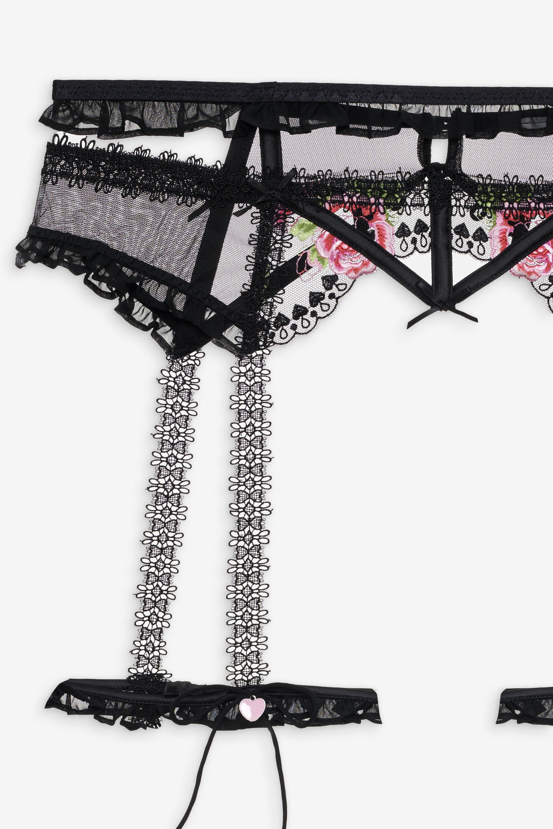 Love Garden Garter Belt — Black - Image 5
