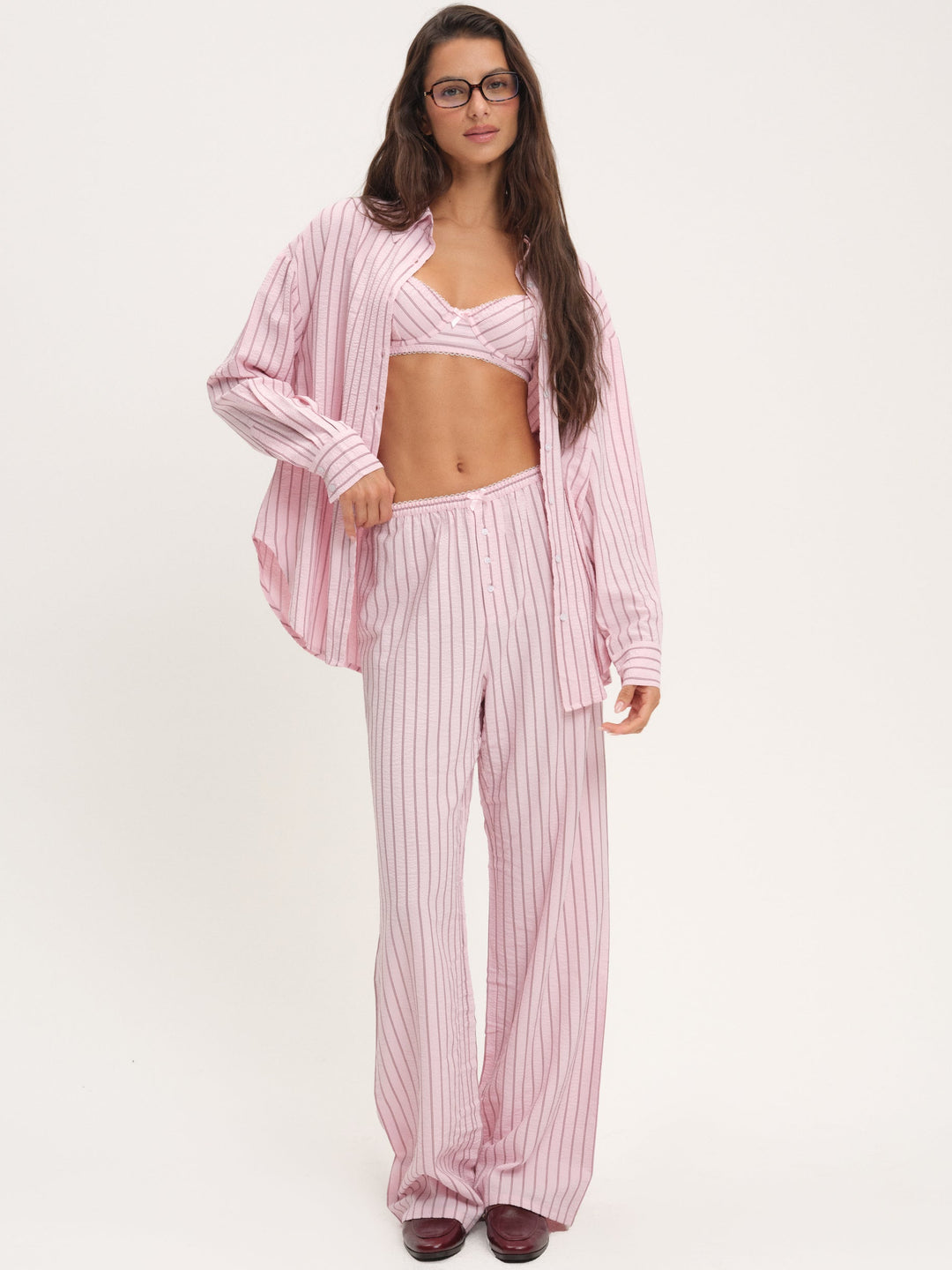 Mindy Wide Leg Pant — Pink - Image 2