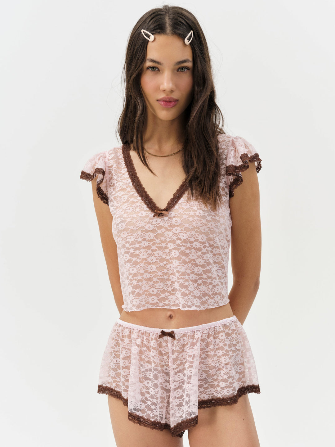 Pamela Sleep Top — LT Pink