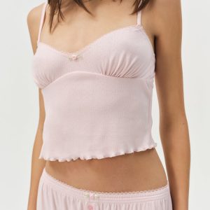 Elliana Sleep Top — Dusty Pink