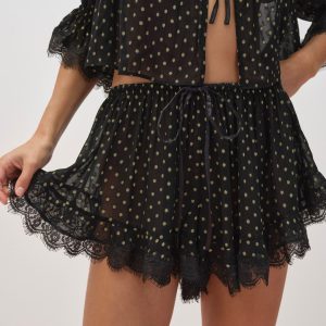 Liz Lurex Dot Short — Black