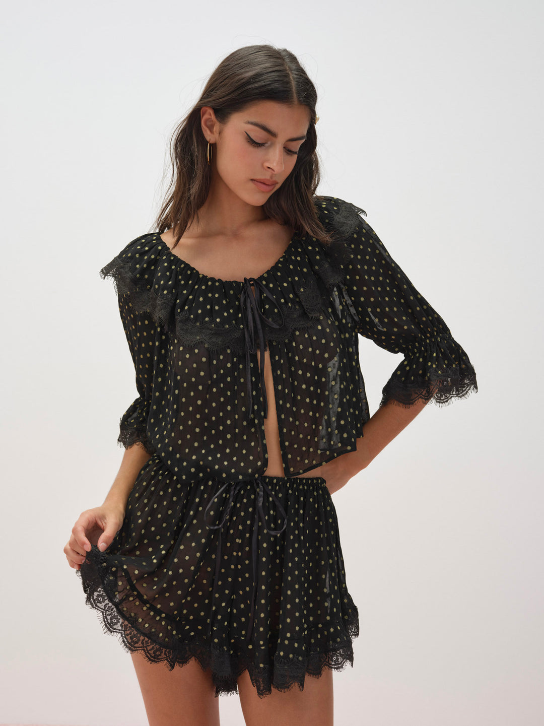 Liz Lurex Dot Short — Black - Image 2