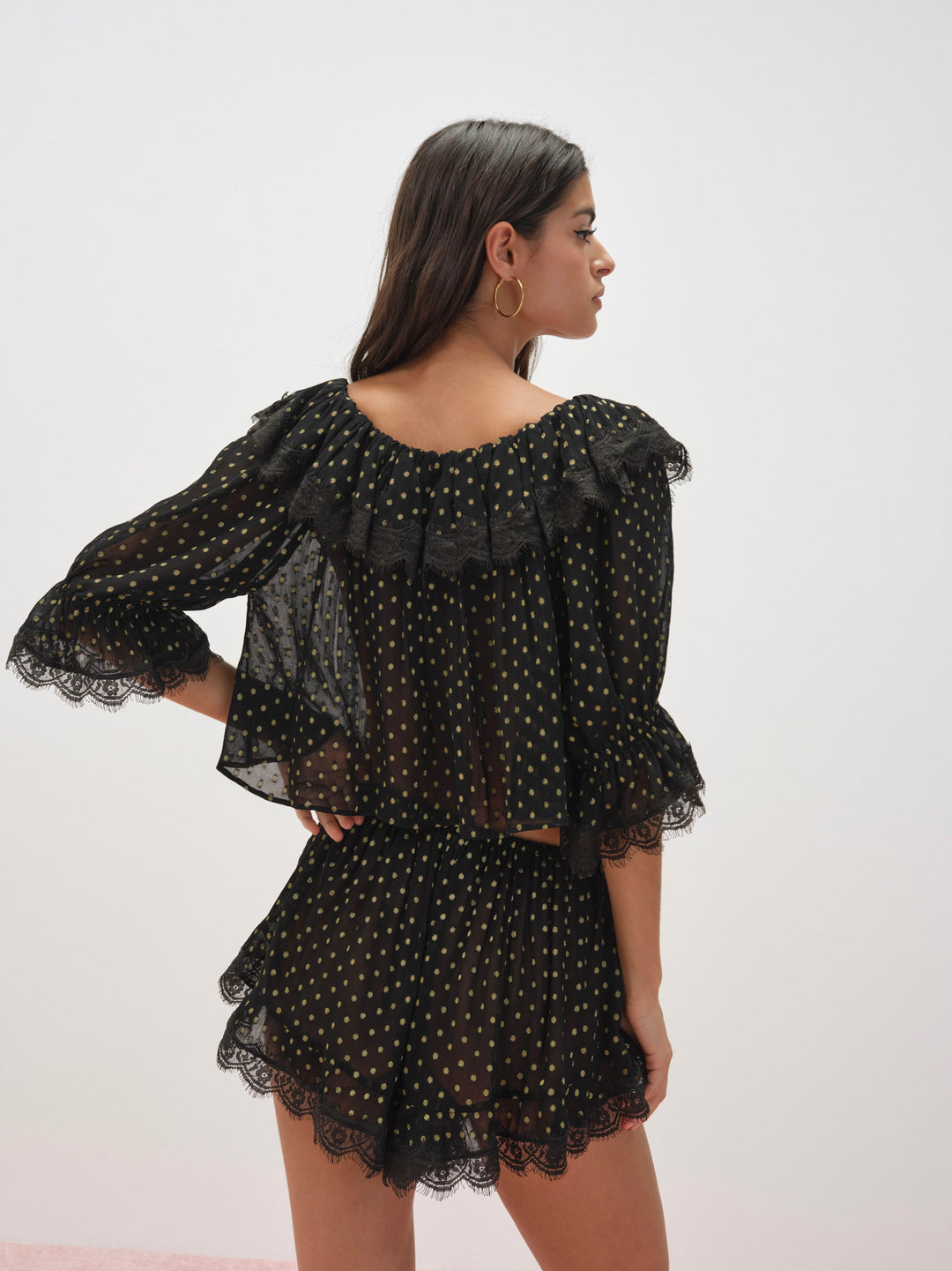 Liz Lurex Dot Short — Black - Image 3