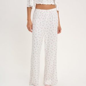 Elliana Wide Leg Pant — White