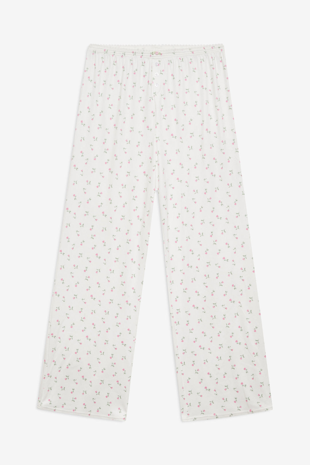 Elliana Wide Leg Pant — White - Image 4