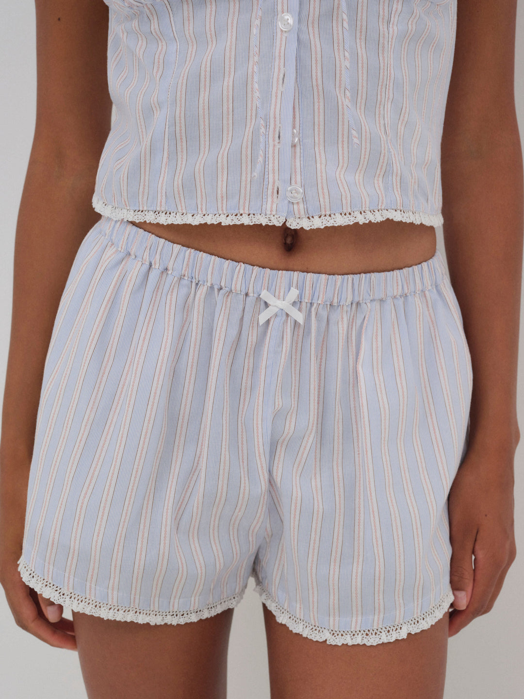 Lakeside Stripe Short — Blue - Image 2